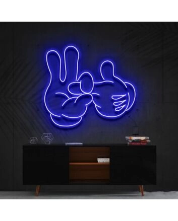 Bad Intentions Mickey Neon Sign for Artistic Spaces