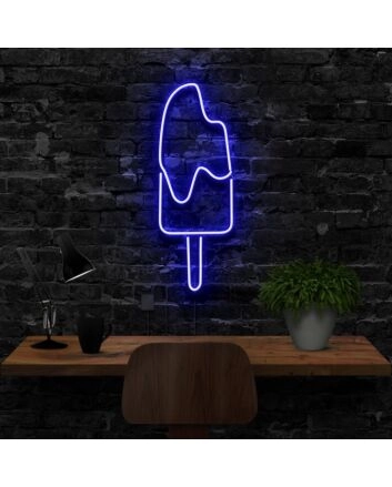 Popsicle Neon Sign for Summer and Fun Decor