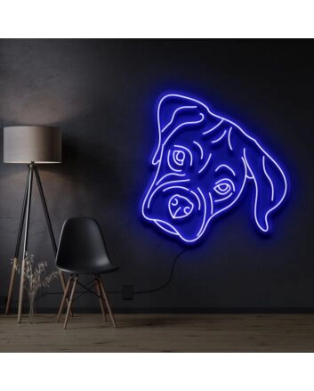 Boxer Puppy Neon Sign for Pet Lovers