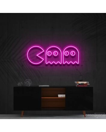 Chasing Ghosts Neon Sign for Playful and Bold Decor