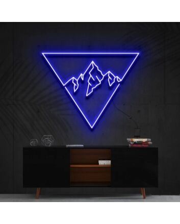 Everest Triangle Neon Sign for Nature and Adventure Lovers