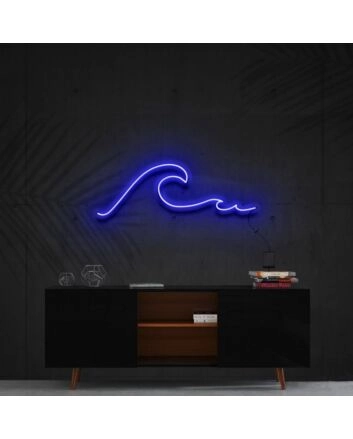 Wavy Neon Sign for Modern Decor
