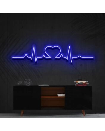 Heartbeat Neon Sign for Romantic Decor