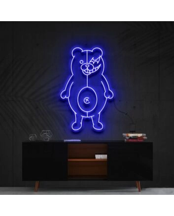 Monokuma Danganronpa Neon Sign for Game Rooms and Anime Fans