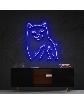 Mr Bad Cat Neon Sign for Playful and Pet Lovers