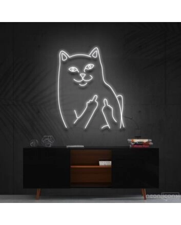 Mr Bad Cat Neon Sign for Playful and Pet Lovers