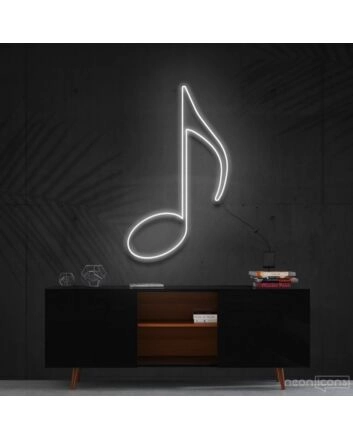 Musical Note Quaver Neon Sign for Music Rooms