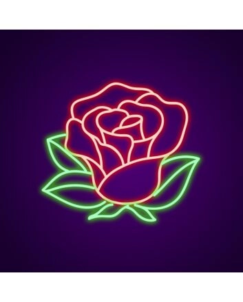 Rose Neon Sign for Romantic Settings