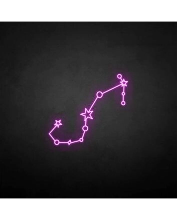 &#39;Scorpio&#39; neon sign