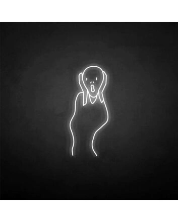 &#39;scream&#39; neon sign