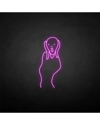 &#39;scream&#39; neon sign