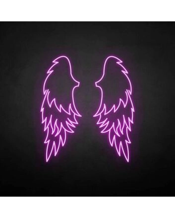 &#39;wings&#39; neon sign