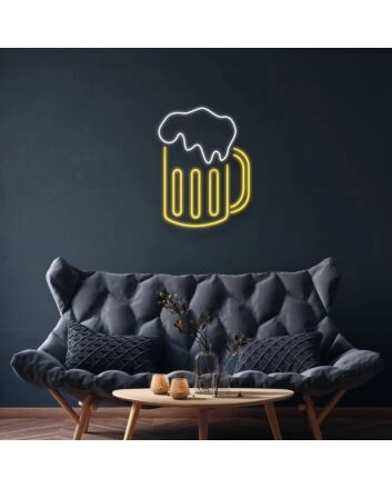 Beer Neon Sign for Bars and Party Decor