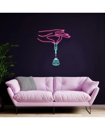 Nails Neon Sign for Beauty Studios