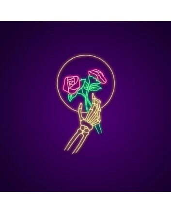 Skull Neon Sign for Edgy Decor