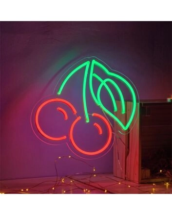 Cherrys Neon Sign for Playful Decor