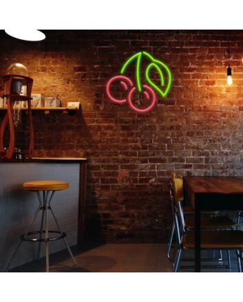 Cherrys Neon Sign for Playful Decor