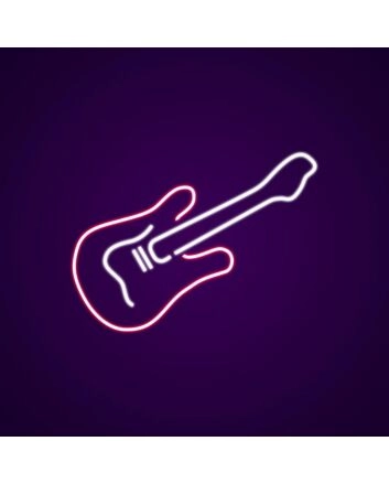 Guitars Neon Sign for Music Enthusiasts