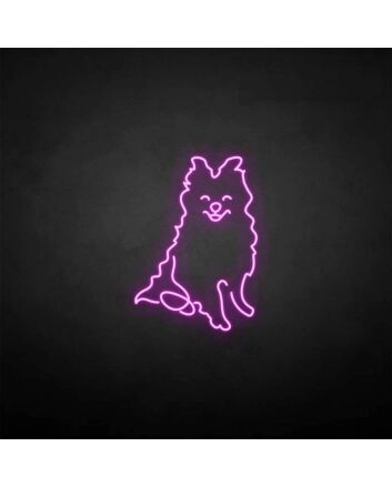 Samoyed&#39; neon sign