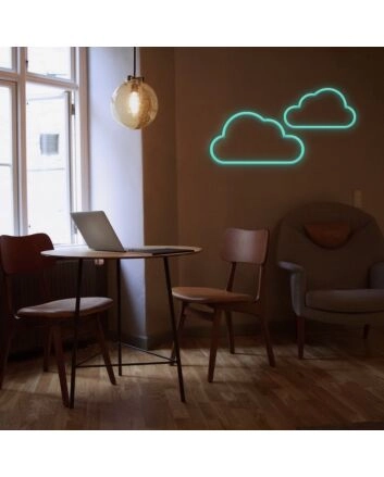 Clouds Neon Sign for Peaceful Spaces