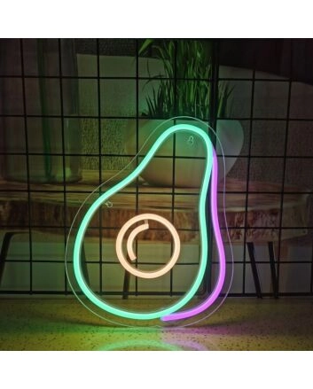 Avocado Neon Sign for Food Enthusiasts