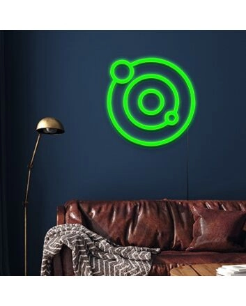 Planets Neon Sign for Space Lovers