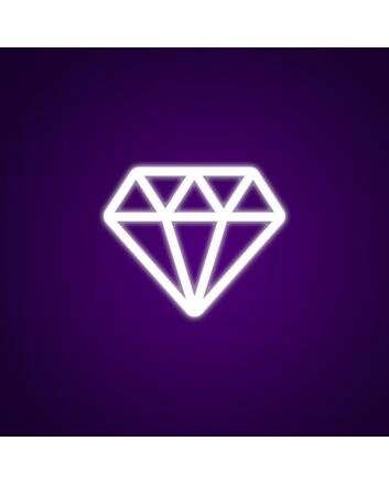 Diamond Neon Sign for Luxury Decor