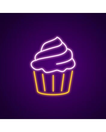 Cupcake Neon Sign for Bakeries