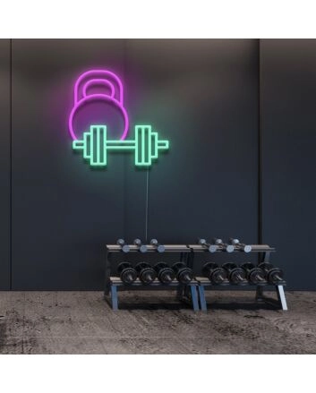 Weights Neon Sign for Gyms