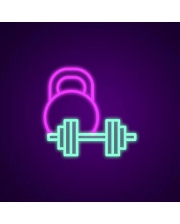 Weights Neon Sign for Gyms