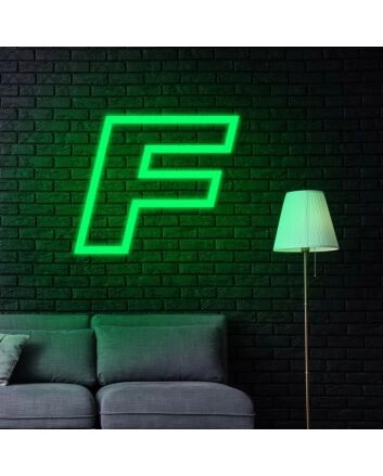 Letter F Neon Sign for Custom Names