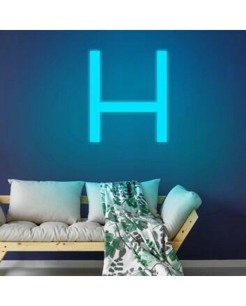 Letter H Neon Sign for Personalized Decor