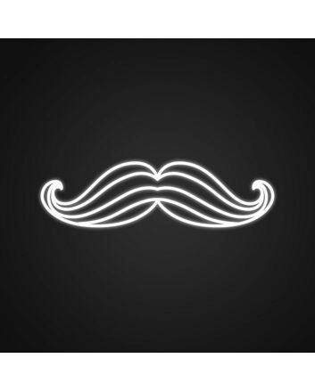 Mustache Neon Sign for Fun Decor