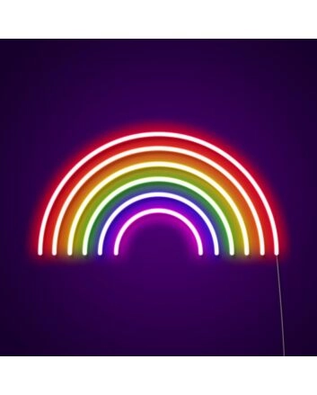 Rainbow Sign Neon Sign for Colorful Decor