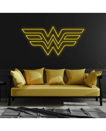 Wonderwoman Neon Sign for Superhero Fans