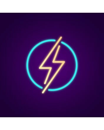 Lightning Neon Sign for Bold Statements