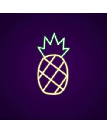 Pineapple Neon Sign for Tropical Themes