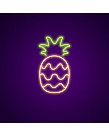 Pineapple Neon Sign for Tropical Themes