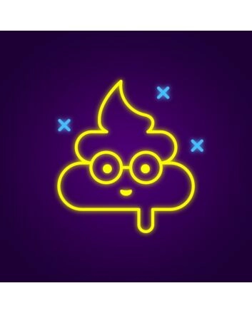 Poop Emoji Neon Sign v3 Add quirky charm to any fun space