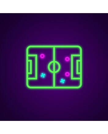 Court Layout Neon Sign Ideal for sports-themed rooms