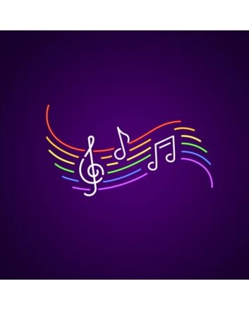 Musical Notes Neon Sign Great for music lovers and studios