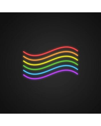 Rainbow Flag Neon Sign Celebrate diversity and pride