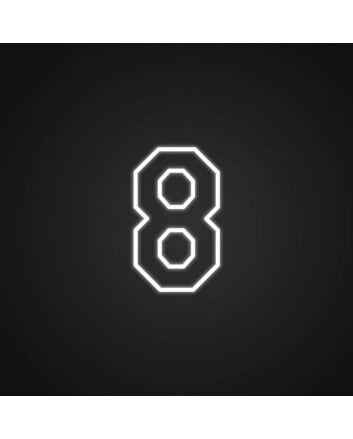 8 Neon Sign Ideal for sports and team decor