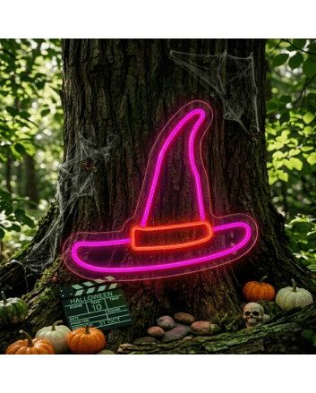 Witch Hat Custom Neon Sign Perfect for Halloween decorations