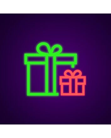 Christmas Gift Neon Sign Perfect for holiday decorations