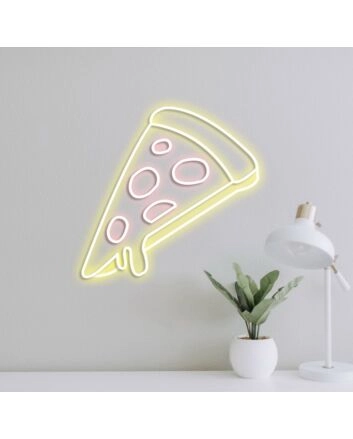 Pepperoni Pizzas Neon Sign Ideal for pizzerias and food lovers