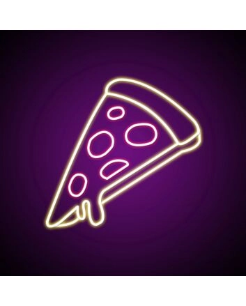 Pepperoni Pizzas Neon Sign Ideal for pizzerias and food lovers