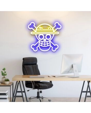 One Piece Skull Sign Neon Sign Great for anime lovers