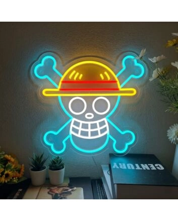 One Piece Skull Sign Neon Sign Great for anime lovers