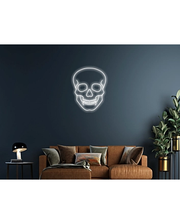 Simple Skull Customizable Sign Neon Sign Add a personal, edgy touch